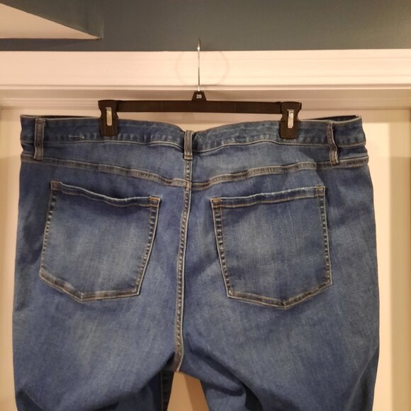 Lane Bryant Jeans Womens 28‎ Flare Mid Rise Bell Bottom Trouser Magic Waistband - Picture 4 of 11